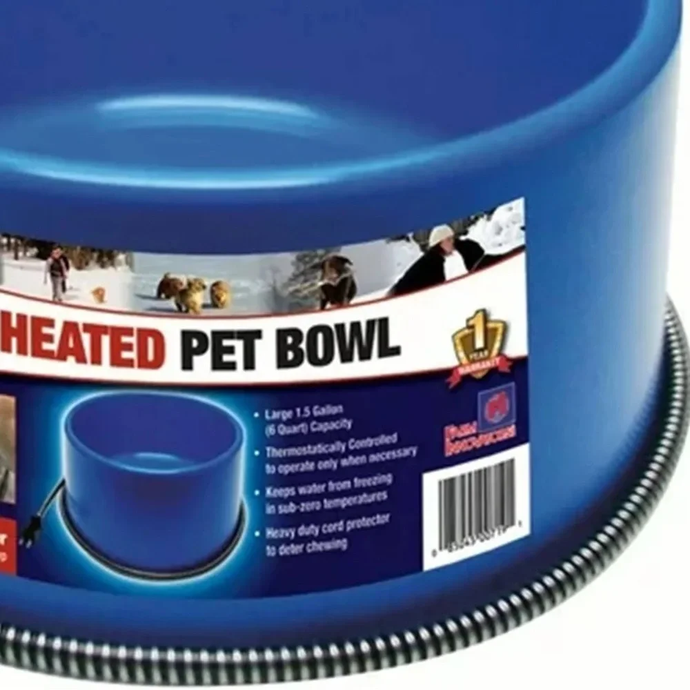 Heated Pet Bowl - Blue